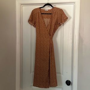 Topshop Polka Dot Wrap Dress
